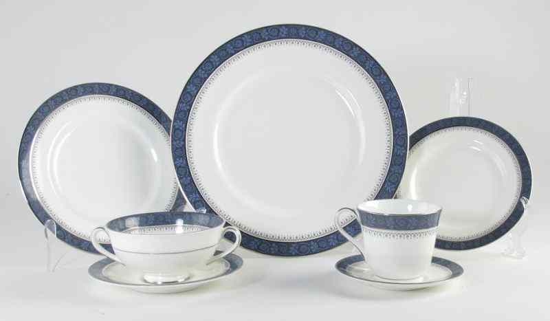 Appraisal: Royal Doulton ''Sherbrooke'' Service For including dinner plates soup cups