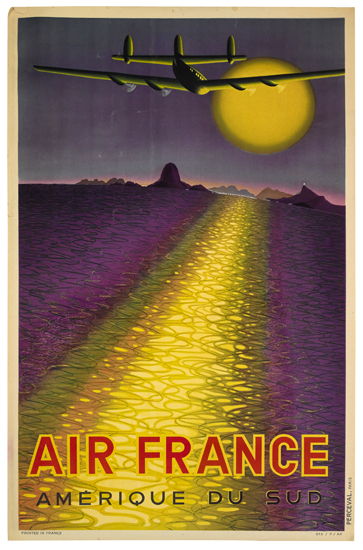 Appraisal: VICTOR VASARELY - AIR FRANCE AM RIQUE DU SUD x