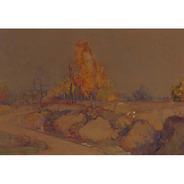 Appraisal: William J Forsyth - autumn landscapewatercolor on papersigned lower right