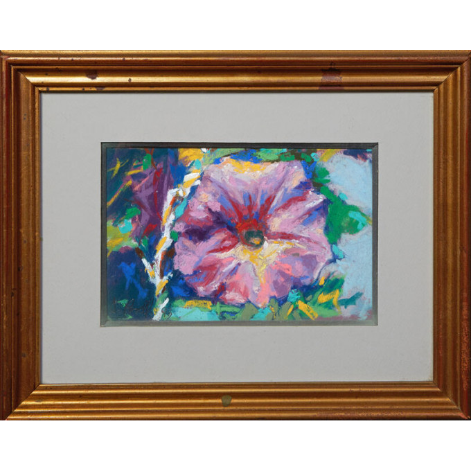 Appraisal: Joachim Cassell th c Spain New Orleans Pink Petunia pastel