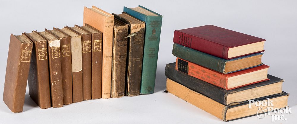 Appraisal: Group of cloth bound books to include Tennyson Group of