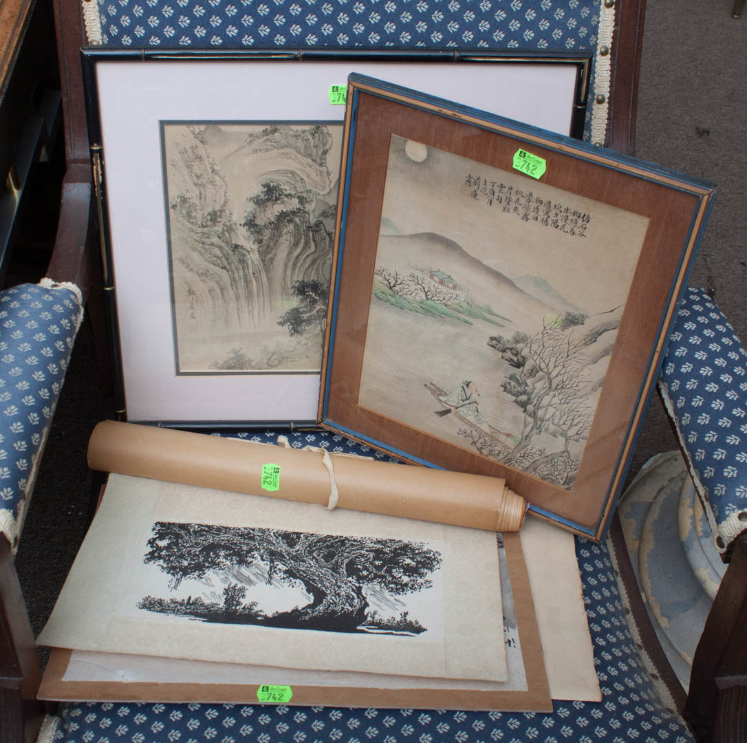 Appraisal: Assortment of framed and unframed artworks All but one with