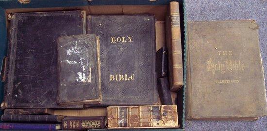 Appraisal: Holy Bible The and sundry others leather bound