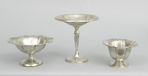 Appraisal: A Sterling Silver Compote And Two Footed Bon Bon Dishes