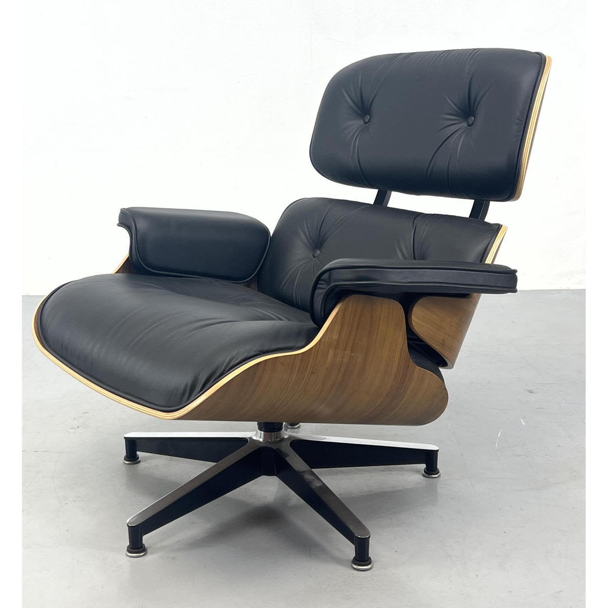 Appraisal: CHARLES EAMES Modernist Lounge Chair Recent HERMAN MILLER model Black