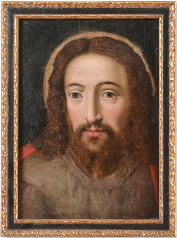 Appraisal: ATTRIBUTED TO BARTOLOMEO PASSAROTTI - PORTRAIT OF CHRIST Oil on