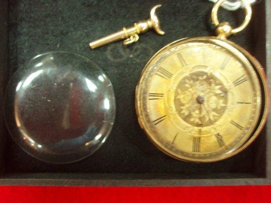 Appraisal: A pocket watch marked K the engraved dial with Roman