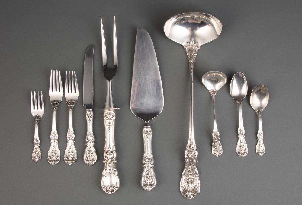 Appraisal: REED BARTON STERLING SILVER FLATWAREGroup of Reed Barton Francis I