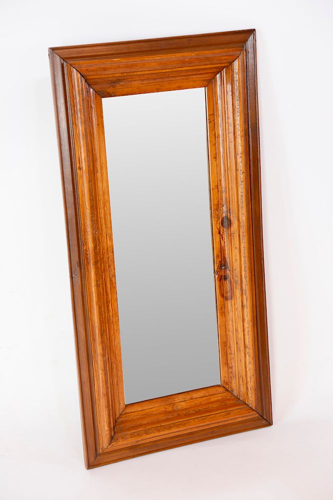 Appraisal: Antique Carved Pine Ogee Mirror Exclusive on Bidsquare Antique Carved