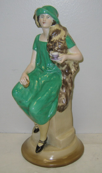 Appraisal: SHELLEY GIRL' PORCELAIN ADVERTISING STATUETTE A rare Shelley figure of