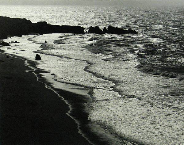 Appraisal: Jeff Nixon Sun Glint Garrapata Beach Gelatin silver print signed