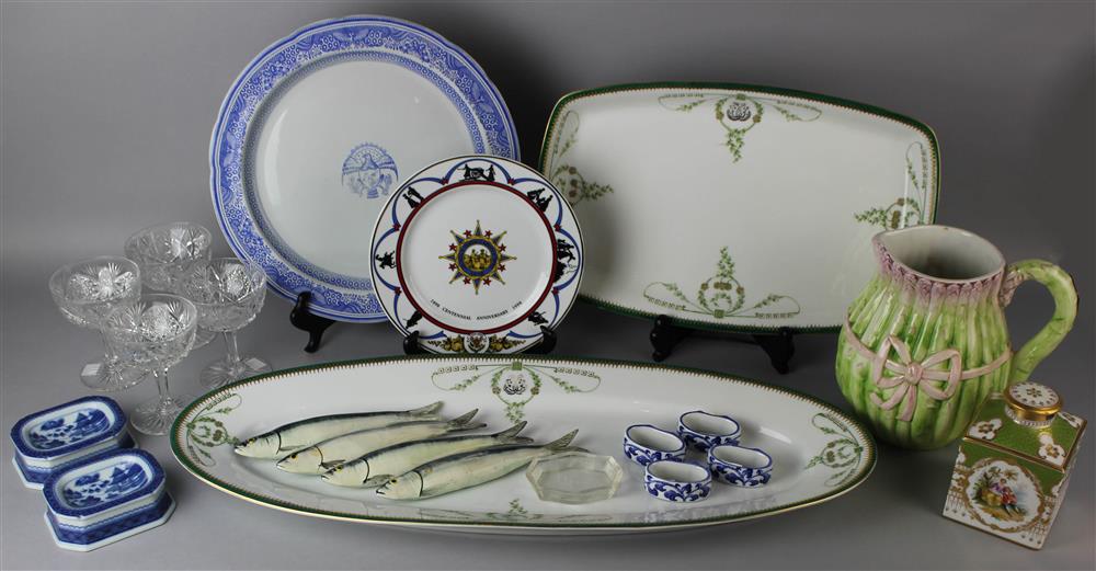 Appraisal: GROUP OF MISCELLANEOUS CERAMIC TABLEWARES INCLUDING MOTTAHEDEH TWENTY-ONE PIECES various