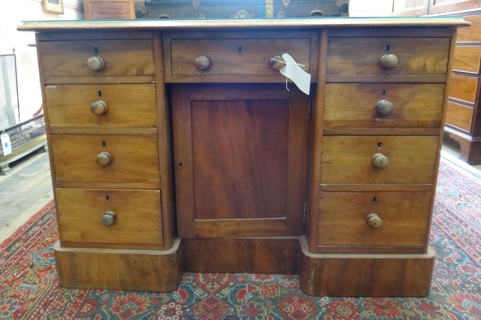 Appraisal: A Victorian mahogany dressing table or desk fitted with nine