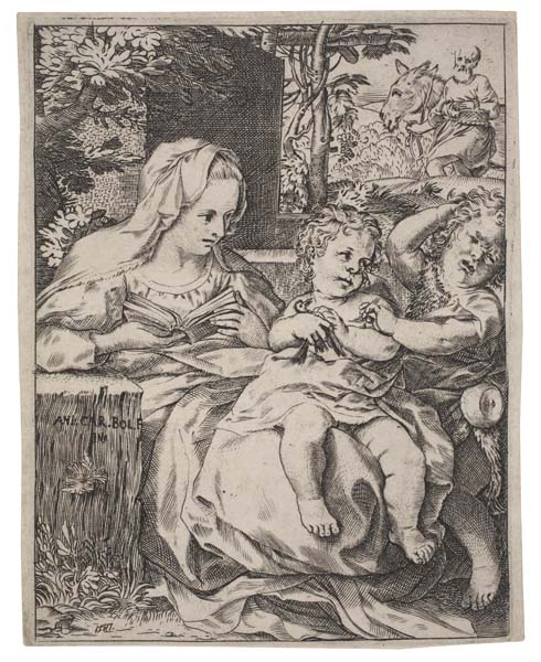 Appraisal: ANNIBALE CARRACCI The Madonna of the Swallow Engraving x mm