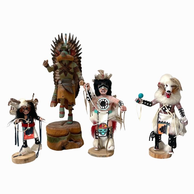 Appraisal: Group of Hopi Kachina Dolls Group of Hopi Kachina Dolls