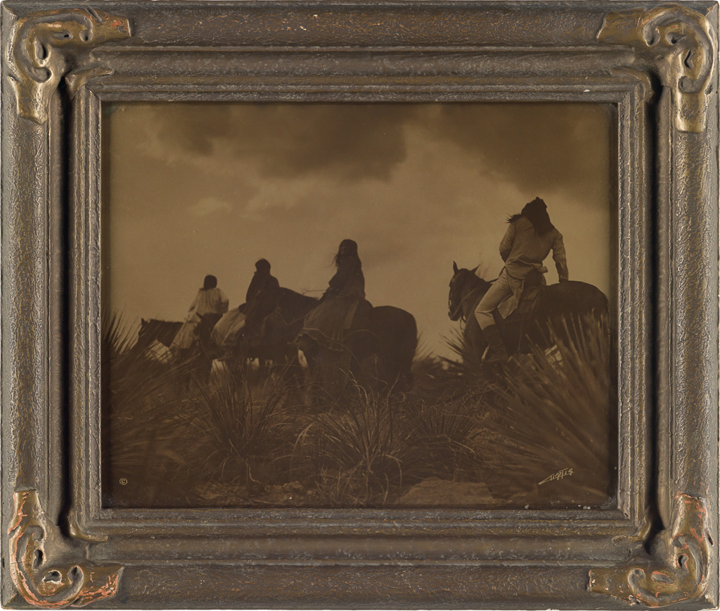 Appraisal: EDWARD S CURTIS - Before the Storm Orotone the plate