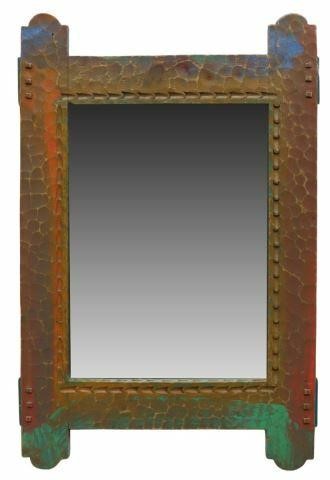 Appraisal: Southwest folk art wall mirror LD Burke III Cowboy Furniture