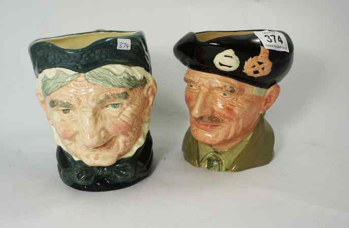 Appraisal: Royal Doulton Large Character Jugs Granny D and Monty D