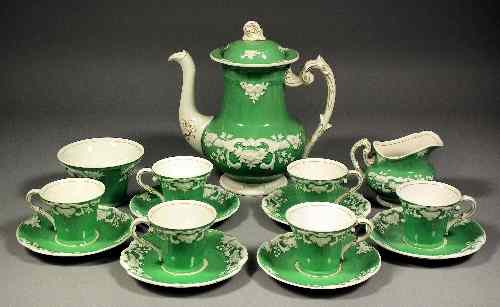 Appraisal: A late th Century George Jones Sons green and white