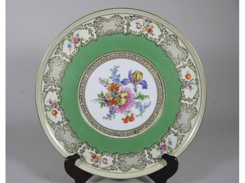 Appraisal: Tirschenreuther Bavarian China Cake Plate circular form central cartouche with