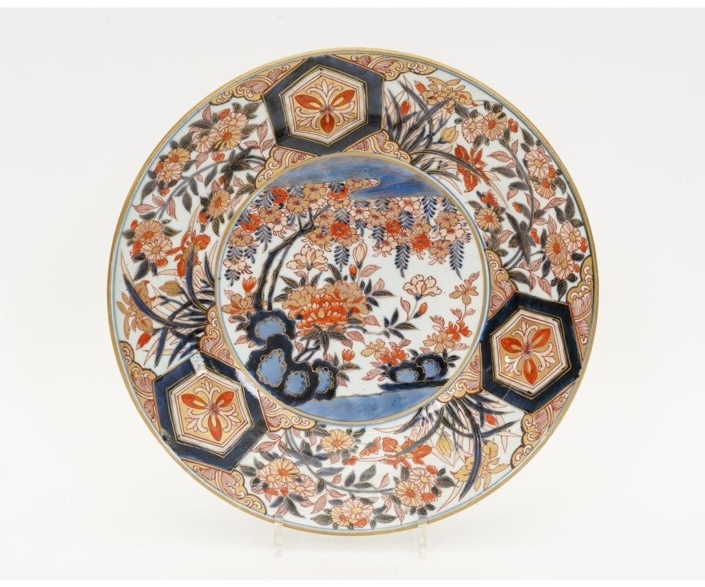 Appraisal: Colorful deep dish Imari charger th c h x dia