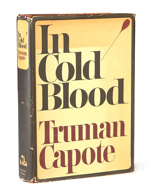 Appraisal: Capote Truman In Cold Blood NY Black cloth DJ with