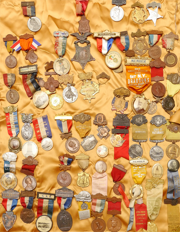 Appraisal: COLLECTION OF CIVIL WAR VETERANS MEDALS An assembled collection of