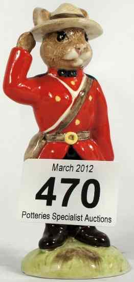 Appraisal: Royal Doulton Bunnykins Figures Mountie Bunnykins DB Limited Edition Boxed