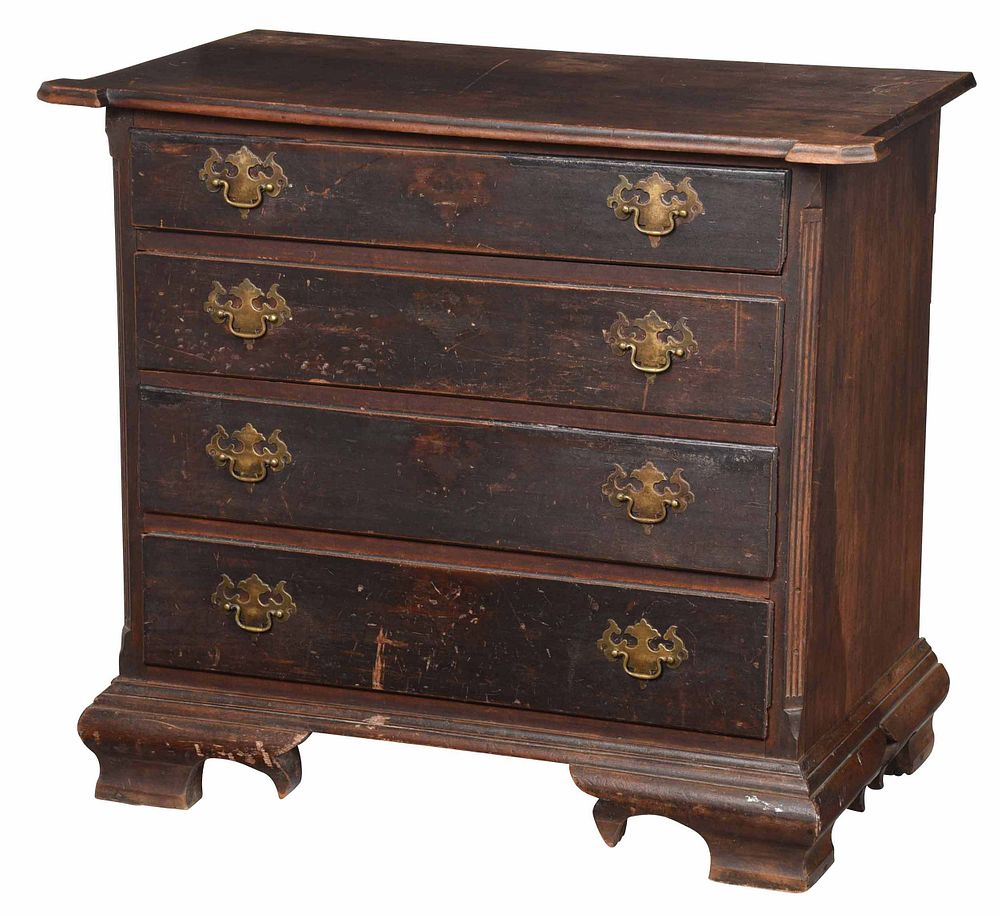 Appraisal: Rare Connecticut Chippendale Chest in Old Surface Northwestern Connecticut probably