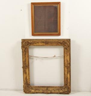 Appraisal: PC LOT INCLUDING TH C FRENCH GILTWOOD FRAME TH C