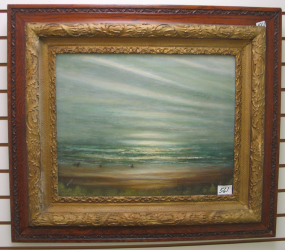 Appraisal: QUAYLE American th th century Oil on canvas Coastal scene