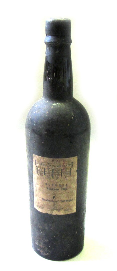 Appraisal: One bottle of Fonseca Vintage Port dated paper label detailed