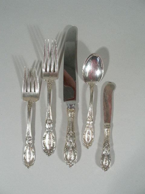 Appraisal: Silver Flatware King Richard by Towle pieces including teaspoons l