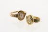 Appraisal: LADY'S RINGS - Two Victorian K gold and oval figural