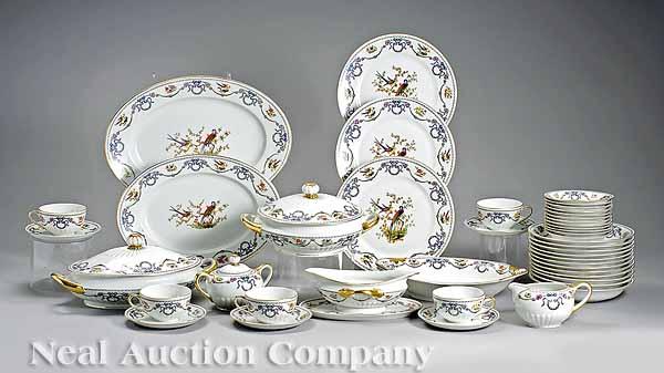 Appraisal: A Czechoslovakian Transfer and Gilt-Decorated Dinner Service including a soup