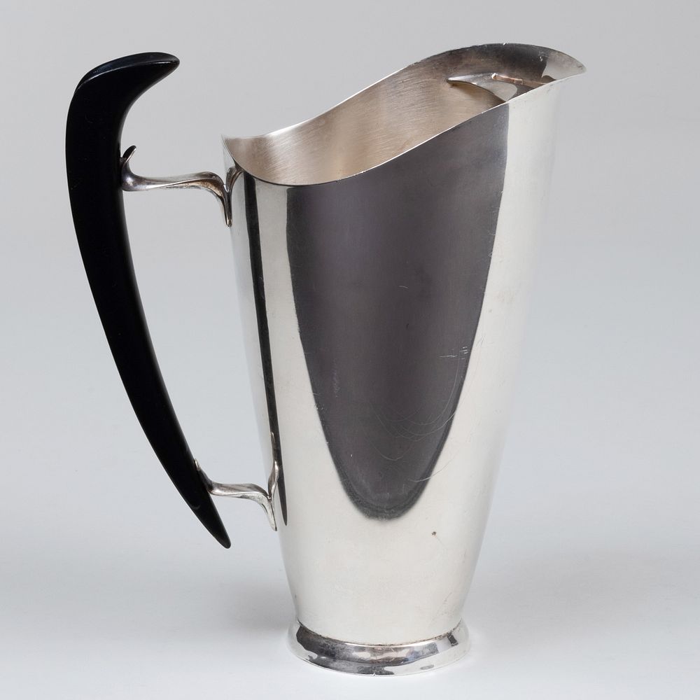 Appraisal: Gorham Modernist Silver Pitcher Marked 'Sterling' with composite handle x