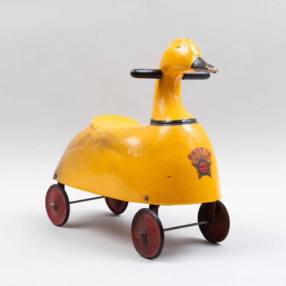 Appraisal: Train-Rite Composite Wood and Metal 'Gertie the Goose' x x