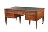 Appraisal: PARTNER'S DESK - th c mahogany English partner's desk with