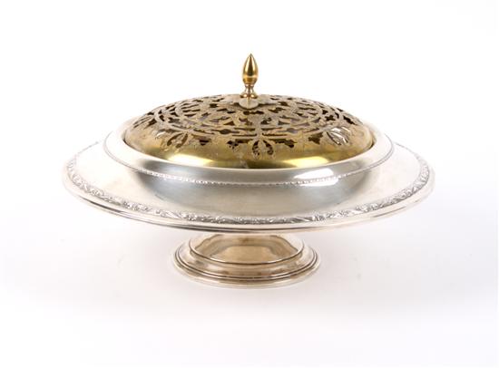 Appraisal: An American Sterling Silver Footed Bowl Diameter inches