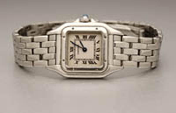 Appraisal: Ladies Cartier ''Panther'' wristwatch Ladies Cartier ''Panther'' wristwatch Stainless steel