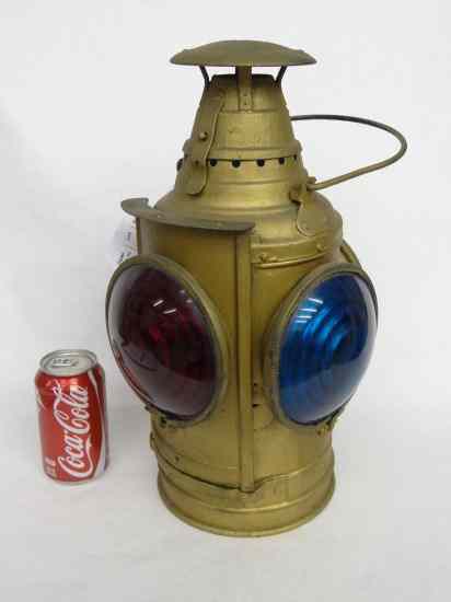 Appraisal: Early railroad lantern marked ''Arlington Dresse'' '' Ht