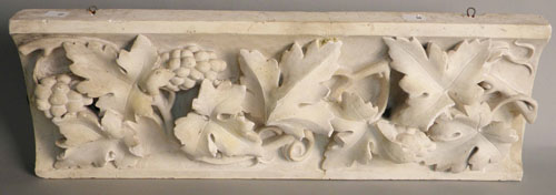 Appraisal: Plaster grapevine wall plaque x