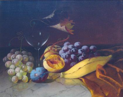 Appraisal: CARDUCIUS PLANTAGENET REAM american - STILL LIFE WITH FRUIT Signed