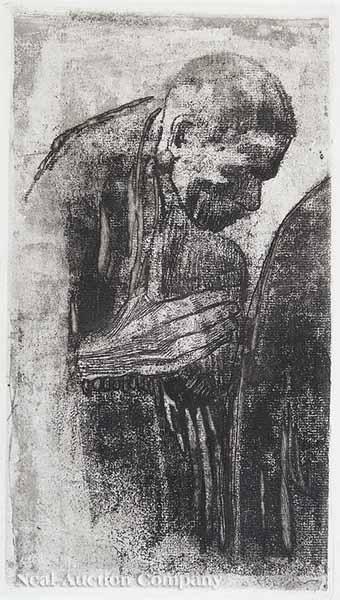 Appraisal: After Kathe Kollwitz German - The Mourner Left Figure from