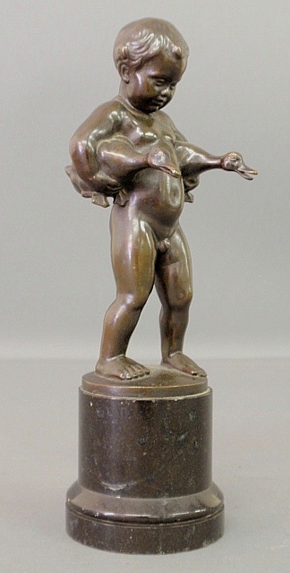 Appraisal: - Fabricius Richard D German - bronze standing nude of