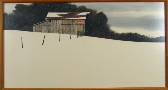 Appraisal: Rob O'Dell IN - x Watercolor Signed Lower Right ''Flurries''