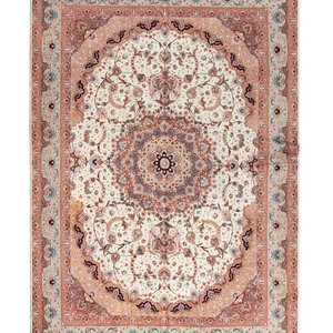 Appraisal: A Tabriz Wool Rug Second Half th Century feet inches