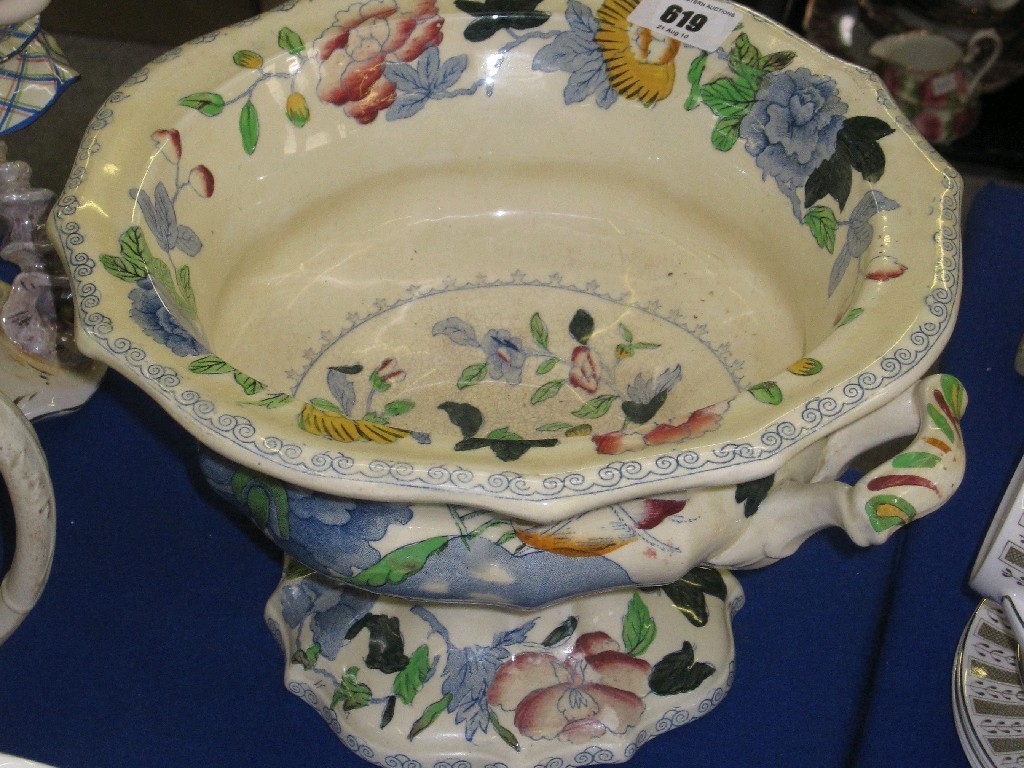 Appraisal: Masons bowl on stand