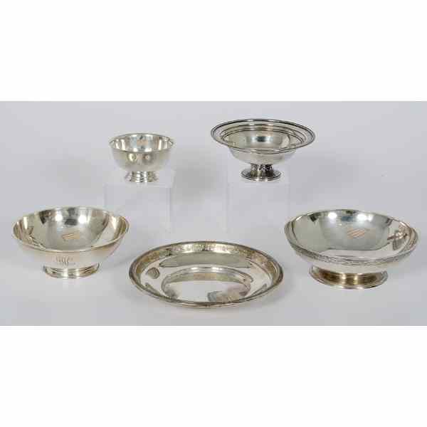 Appraisal: Sterling Bowls and Tray Plus American ca - An assembled