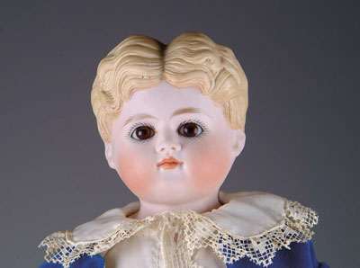 Appraisal: SCHOOL BOY BISQUE DOLL A molded blonde hair boy with